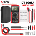 Profesional Digital Multimeter AC/DC Voltage Current Test ANENG Capacitance NCV Resistance Ohm Electrical Test Meter Tools