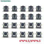 20/50/100pcs Push Button Switch 6*6*4.5/6*6*6.5 Tact Switch Tactile 6x6x4.5/6x6x6.5 SMD SMT Height Is 4.5mm 6.5mm