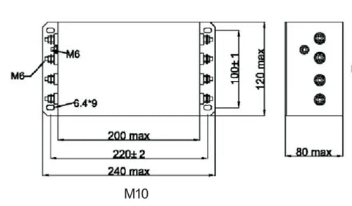 Three-phase four-wire EMI power filter 380V inverter servo SJS480-10A 20A30A50A 100A
