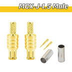 RF Coaxial Connector MMCX-JB2 Crimping RG316 174 MCX-J-1.5 Male MCX-K-1.5 Female Adapter