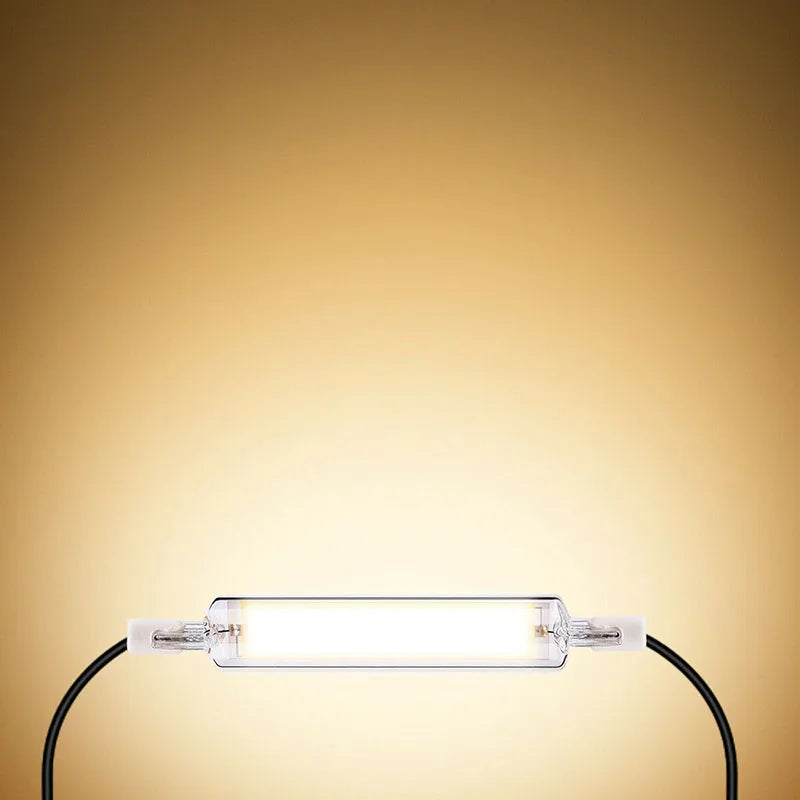 R7S LED Glass Tube 78MM 15W 20W COB Bulb 118MM 30W 40W R7S Corn Lamp J78 J118 AC220V 110V Replace Halogen Light 50W Lampadas
