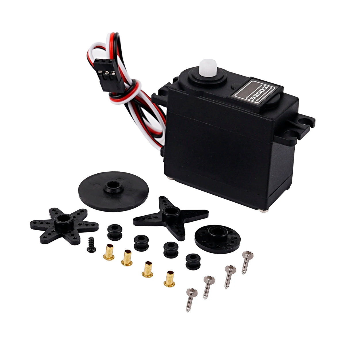 S3003 6kg Torque RC Servo Motor 180/270/360 4.8V-6V Standard Digital Servo 25T for RC Car Plane Boat Helicopter Robot Racing Car