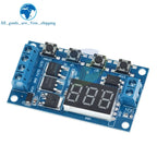 1/3PCS DC 12V 24V Dual MOS LED Digital Time Delay Relay Trigger Cycle Timer Delay Switch Circuit Board Timing Control Module DIY