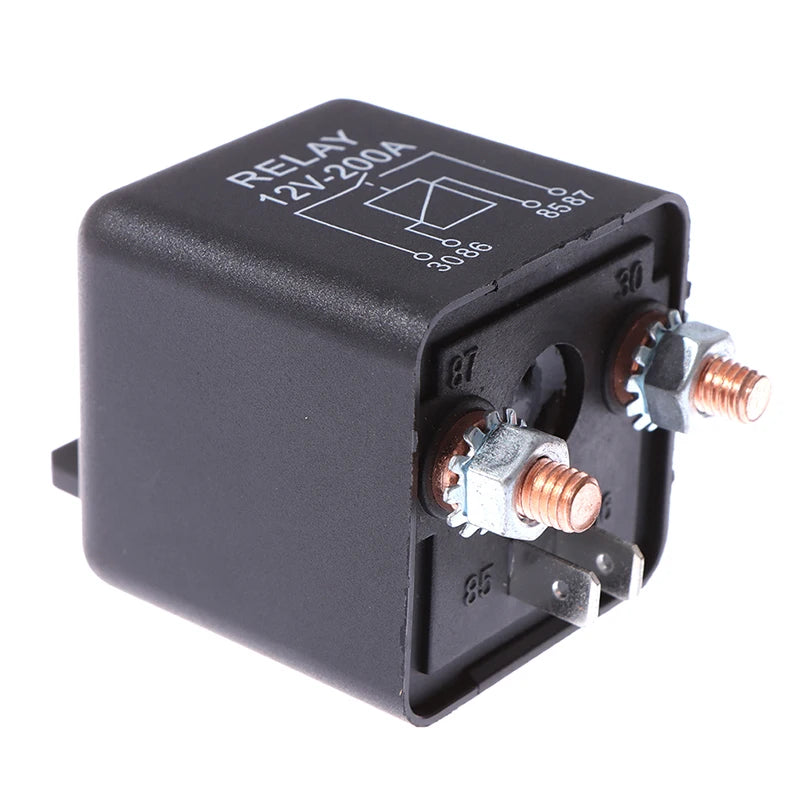 12V 200 Amp Heavy Duty Split Charge/Winch Relay for Car Van Boat 4 Pin