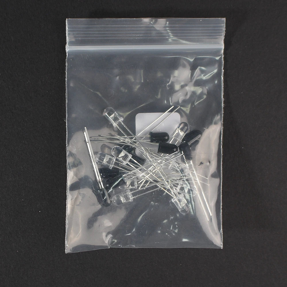 10 Sets Infrared LED Emitter & Receiver Kit 3mm(F3) 5mm(F5) 940nm Diodes 1.4-1.6V 20mA for Sensor Remote Control Projects
