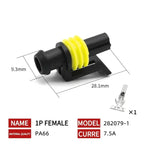 20/50/100Sets 1.5 Series AMP Automobile Connectors 1/2/3/4/5/6 Pin Super Seal Waterproof  Electrical Wire Connector PA66 Nylon
