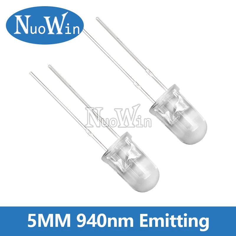 10 pairs 3mm 5mm 940nm LEDs Infrared Emitter and IR Receiver Diode for arduino