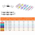 10-200pcs Welding Ring Heat Shrink Tube Terminal Waterproof Electrical Connection Solder Seal Wire Connectors Butt Splice