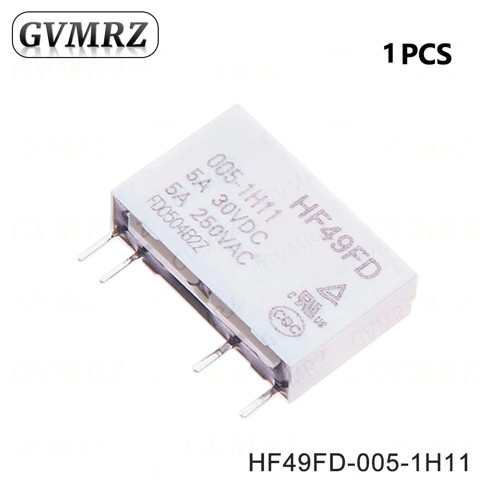 4P HF49FD Relay HF49FD-005 012 024 1H11 4Pin 5A Relays DC 5V 12V 24V HF49FD-005-1H11 HF49FD-012-1H11 HF49FD-024-1H11
