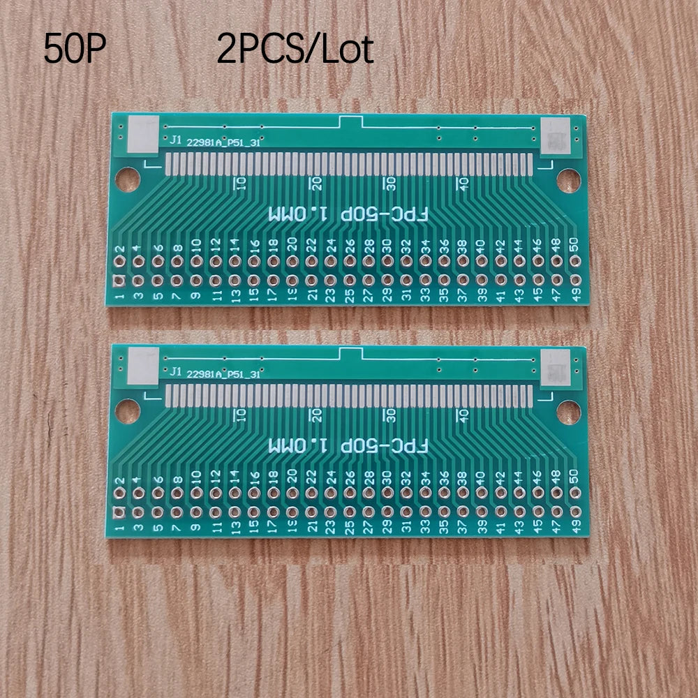 2PCS FPC/FFC Flexible Flat Cable Adapter Board Blank Board Test Board 0.5MM 1.0MM 2.54 Pitch 6/8/10/12/20/24/26/30/34/40/50P