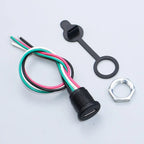 JCD 2/4/5Pin Type C Connector With Line Nut Locking Plate PH 2.0 Waterproof Cap High Current Fast Charging Jack USB C Port