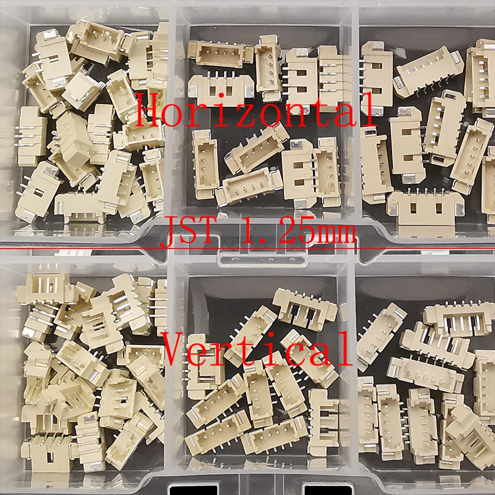 1Box SH 1.0/JST 1.25mm/ZH 1.5mm/PH 2.0mm/SM/SYP/XH 2.54mm/VH 3.96mm Pitch Male Female Housing Terminal Pin Header Wire Connector