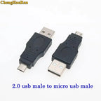 1pc Micro/Mini USB or USB 2.0 Male Female Printer USB Plug Jack Power Connector Charging Adapter for Phone MP5 Ect