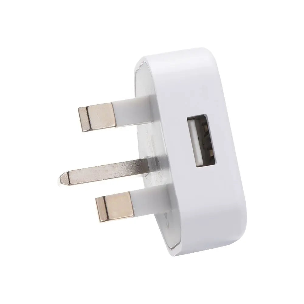 Office 1 Port USB 5V 1A 3 Pin Wall Charger UK Plug USB Charger Power Adapter