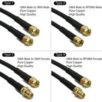 RG58 SMA to SMA Cable Male to Male extension jumper Pigtail male Adapter Cable my SMA  Antenna cable For WIFI 3G 4G GSM Antenna