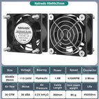 EC Axial Fan 60mm 80mm 90mm 120mm Ball Brushless Fan Cooler AC 110V 120V 220V 230V 240V Computer Case Fan 6025 8025 9225 12038