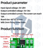 Electronic Control Board - Triggered Switch Module Featuring DC - Controlled MOSFET Optocoupler