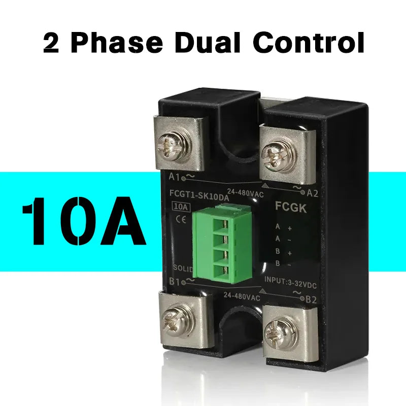10A 25A 40A 60A 80A Dc Control Ac Dual Control Dual / Single Output Control Single Phase Solid State Relay