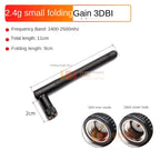 1Pcs 2.4G 5G 5.8G 3DBI Dual Frequency Stick Wifi Bluetooth Zigbee External Chili Pepper SMA Foldable Antenna