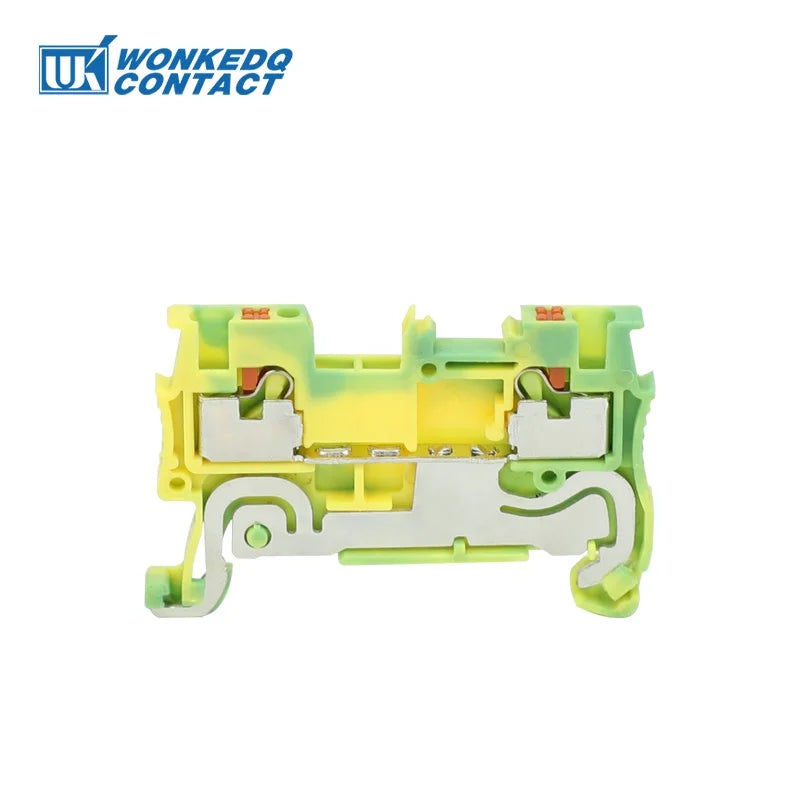 PT-1.5 Push-in Electrical Terminal Block, Din Rail Wire Connector, Spring Feed-Through Strip Cable Plug PT1.5,  1.5mm