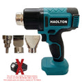 HAOLTON Gun Industrial Handheld Electric Heat Gun Temperatures Heat Gun Cordless Hot Air Adjustable 18V Battery