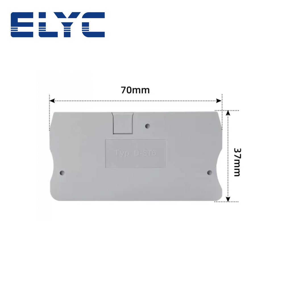 20PCS ST PT Series End Barrier Plate 1.5/2.5/4/6/10 Wire Electrical Connector Din Rail Terminal Block Accessories End Cover
