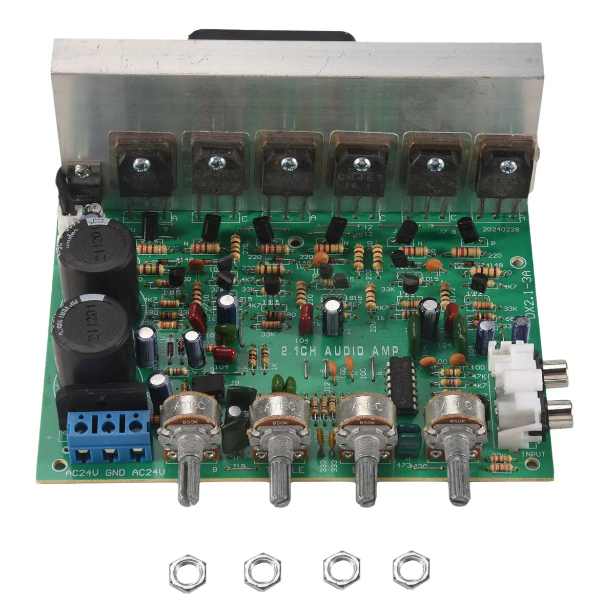 A003 Audio Amplifier Board 2.1 Channel 240W High Power Subwoofer Amplifier Board AMP Dual AC18 - 24V Home Theater