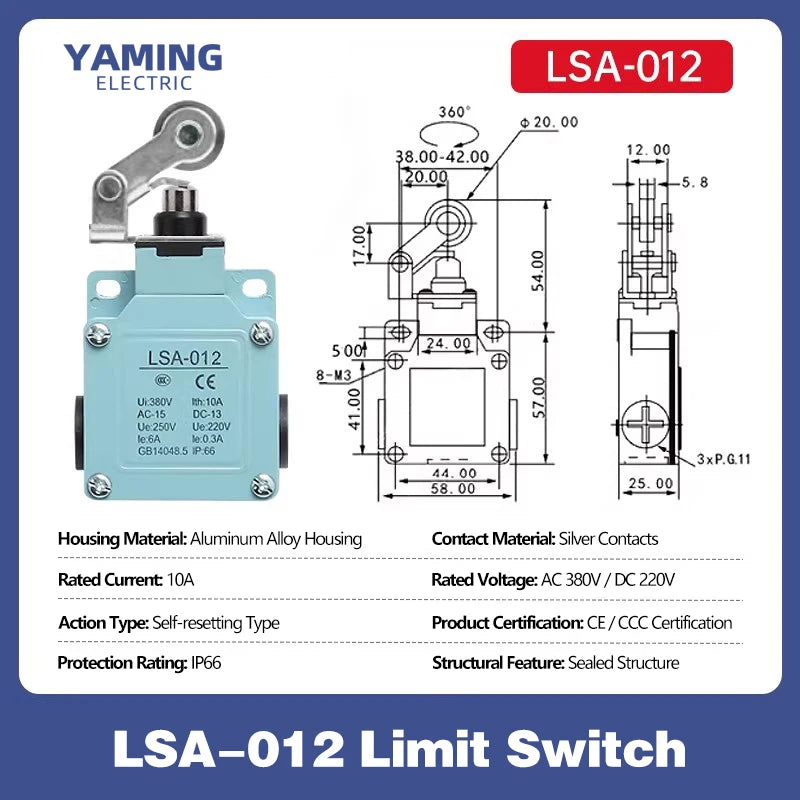 LSA Waterproof Travel Limit Switch LSA-001 LSA-003 LSA-012 LSA-021 LSA-031 LSA-061 LSA-071 LSA-081 Position Controller