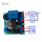 MQ-2 Smoke Sensor Module Smoking Detector Controller Relay Alarm Switch Power Supply Accessories