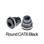1PC Metal D Type Module RJ45 CAT6&USB 2.0/3.0&Type C&HDMI-Jack Socket Through Network Panel Mounting Electronic Connector