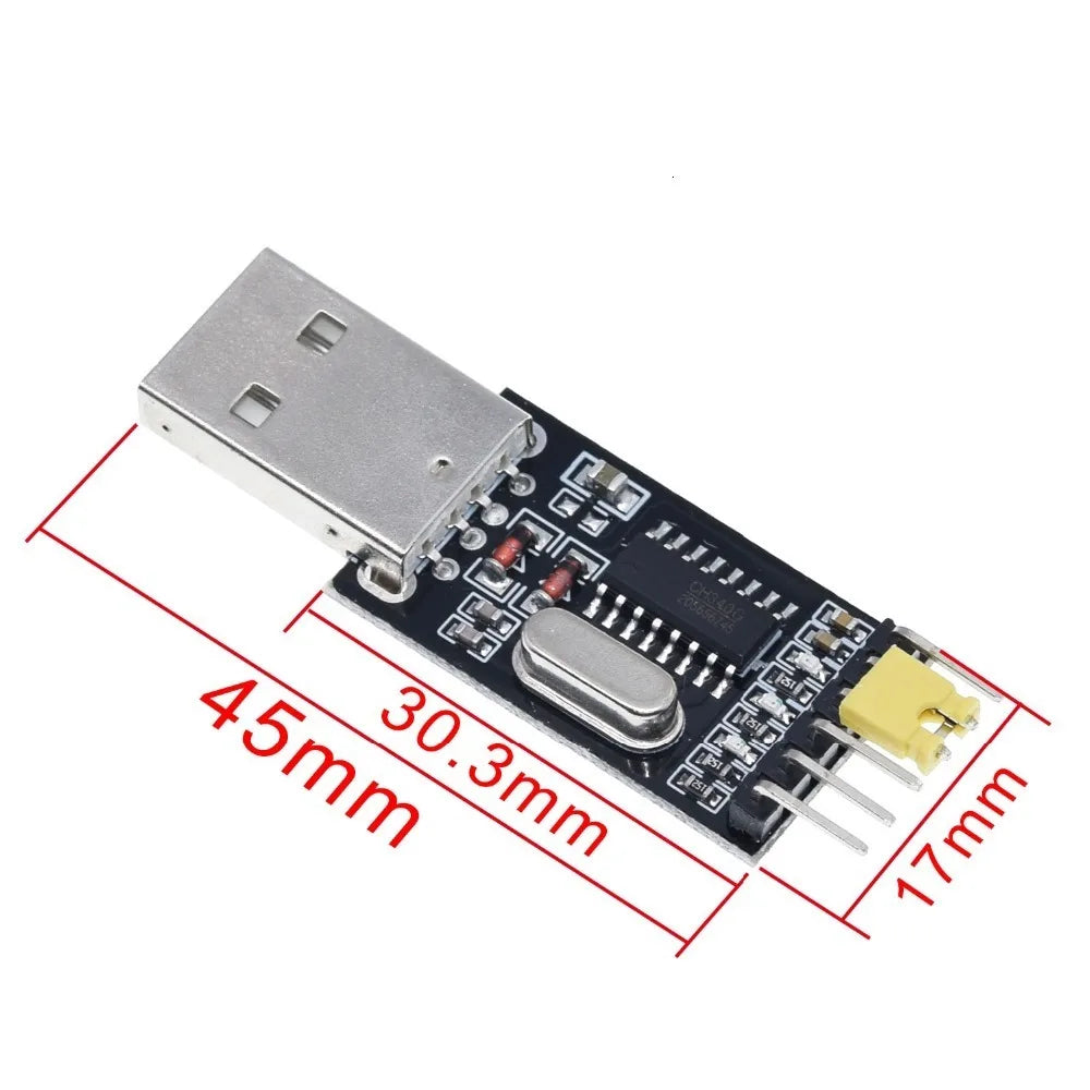 CH340 USB to TTL converter UART module CH340G upgrade download a small wire brush plate STC microcontroller board USB to serial