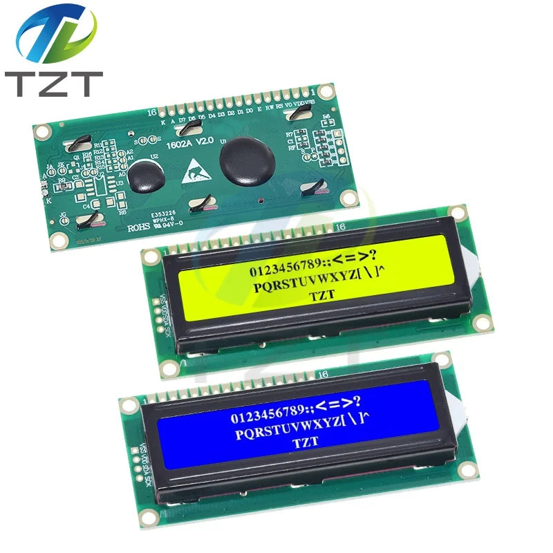 DIYTZT 1/3PCS LCD1602 1602 module Blue green screen 16x2 Character LCD Display Module HD44780 Controller blue blacklight