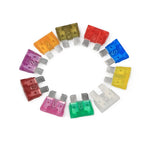 80Pcs 12V 3A 5A 7.5A 10A 15A 20A 25A 30A 35A 40A Standard Blade Car Fuses Assortment Car Blade Fuse Auto Boat Motorcycle Fuse