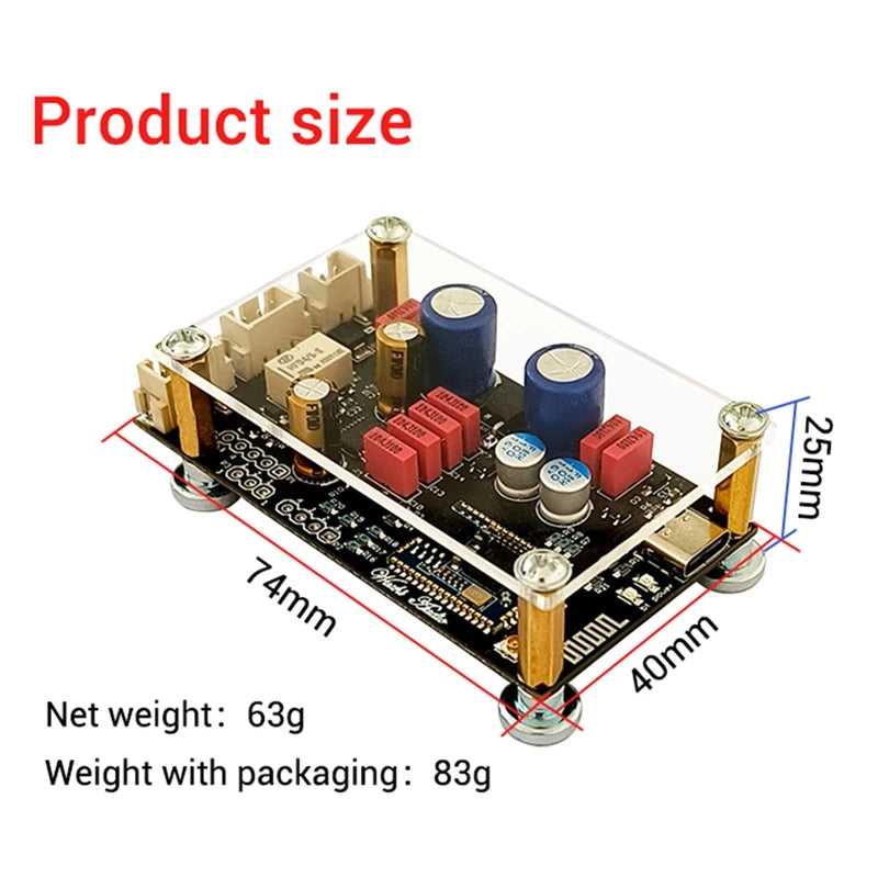 - Qualcomm QCC3034 Bluetooth 5.1 Lossless Decoding Board LDAC Audio Decoder Board-DTA9