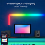DC12V Creative BT/TUYA WiFi Splicable Remote Control Bedside Indoor Smart RGB Graffiti Net Red Atmospheric Wall Lamp