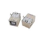 5Pcs B Type USB 2.0 Connector Female Socket Right Angle PCB Soldering Printer Interface Repair