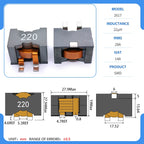 Flat Copper Wire PQ2615 PQ2616 PQ2617 PQ2618 PQ2620 Ferrite DC Filtering