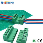 10pcs/sets Female Male Plug Aerial Butt Welding 2EDGRK 15EDGRK-5.08mm 2P-24P Plug-in Solder-free Wire Terminal Block Connector