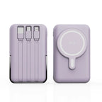 10000mAh Wireless Magnetic Power Bank Portable 22.5W Fast Charging For All Smartphones Mobile Power with Back Clip and Bracket Desktop Charger