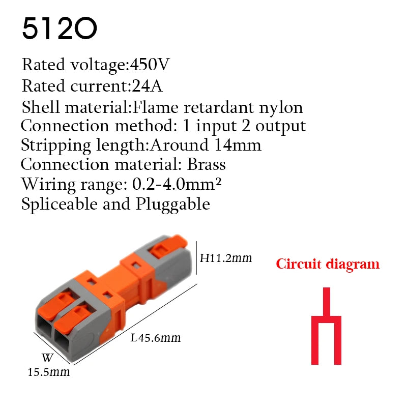 5PCS Quick Wire Connectors Lever Splicing 1/2/3/4/8/10 Pins Universal Compact Plugable Spliceable Male Female Terminals Blocks