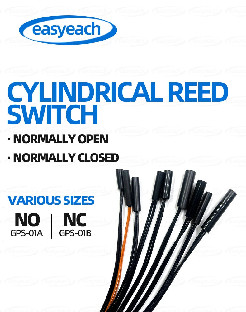5pcs GPS-01 Reed switch 4x18mm 5x15/20/25mm 6x30/38mm NO/NC 6*38mmHP normally Open/closed Magnetron proximity Sensor GPS-01A /B