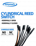 5pcs GPS-01 Reed switch 4x18mm 5x15/20/25mm 6x30/38mm NO/NC 6*38mmHP normally Open/closed Magnetron proximity Sensor GPS-01A /B