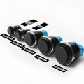 12/16/19/22MM Metal Button Switch No Lights Oxidized Black Momentary Reset Latching With Connector 12V 24V 220V