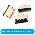 50Pcs/lot FFC FPC Connector 0.5mm 1.0mm 4P/6P/8P/10P/12/14/16/20/24/30/32/40P Pin Flip Type Ribbon Flat Connector Bottom Contact