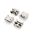 20Pcs Micro USB Type B 5Pin Female Socket 4 Legs Fixed PCB Solder Jack Connector