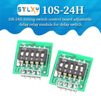 1pcs DC3.3-18V Wide Voltage Delay Relay Module 10S~24H Adjustable Power-On Trigger Timing Switch Control PCB