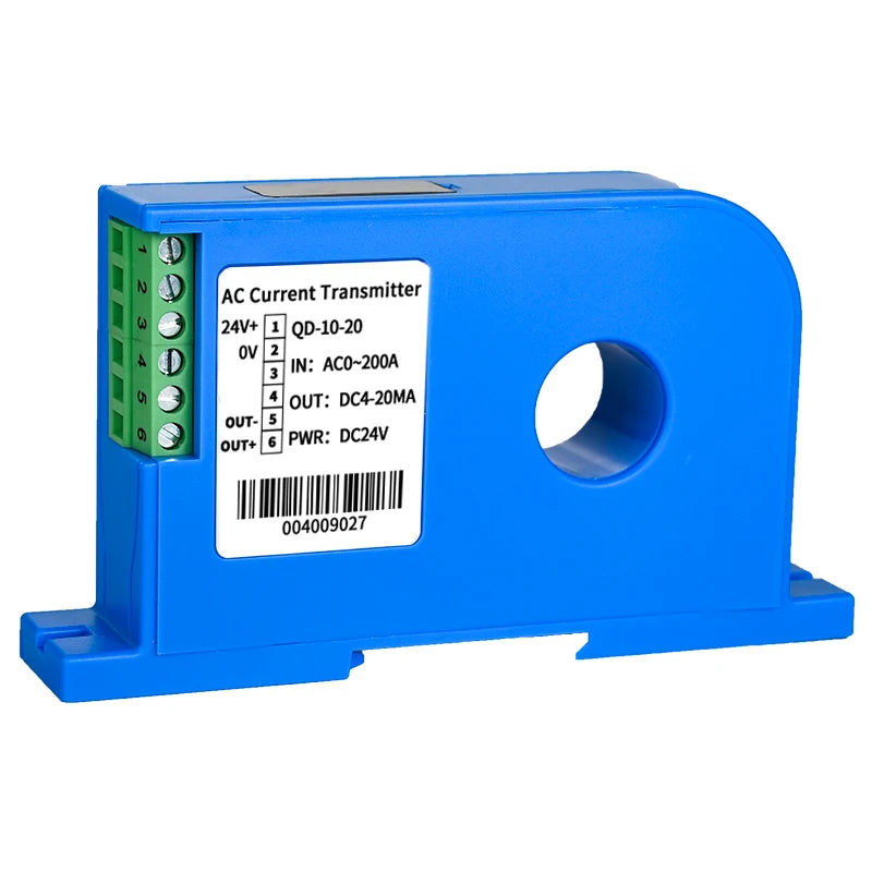 AC DC 0-600A Current Sensor 4-20mA 0-10V RS485 20mm Close Loop Current Transducer High Accuracy Hall Effect Current Transmitter