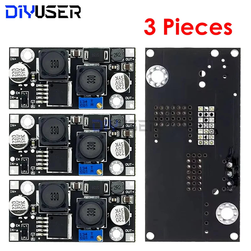 3Pcs XL6019 (XL6009 Upgrade) 20W 5-32V to 1.3-35V Automatic Step-Up Step-Down Dc-Dc Adjustable Converter Power Supply Module