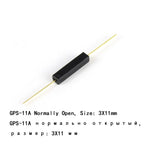 100pcs Reed Switch Magnetic Switch Normally Open Normally Closed NO NC Magnetic Conversion Sensor Induction Switch 4*28MM 1.8*10
