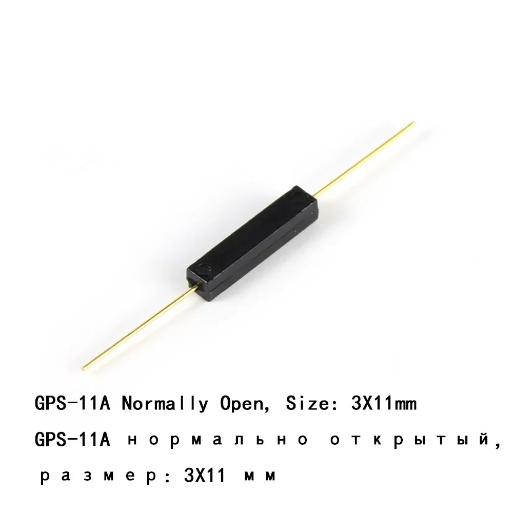 100pcs Reed Switch Magnetic Switch Normally Open Normally Closed NO NC Magnetic Conversion Sensor Induction Switch 4*28MM 1.8*10
